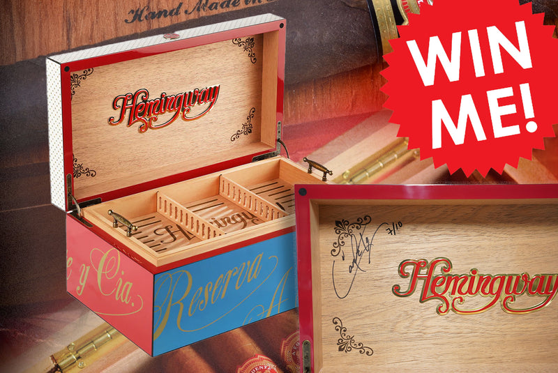 Win a Manny Iriarte OpusX Society Hemingway Humidor Autographed by Carlito Fuente