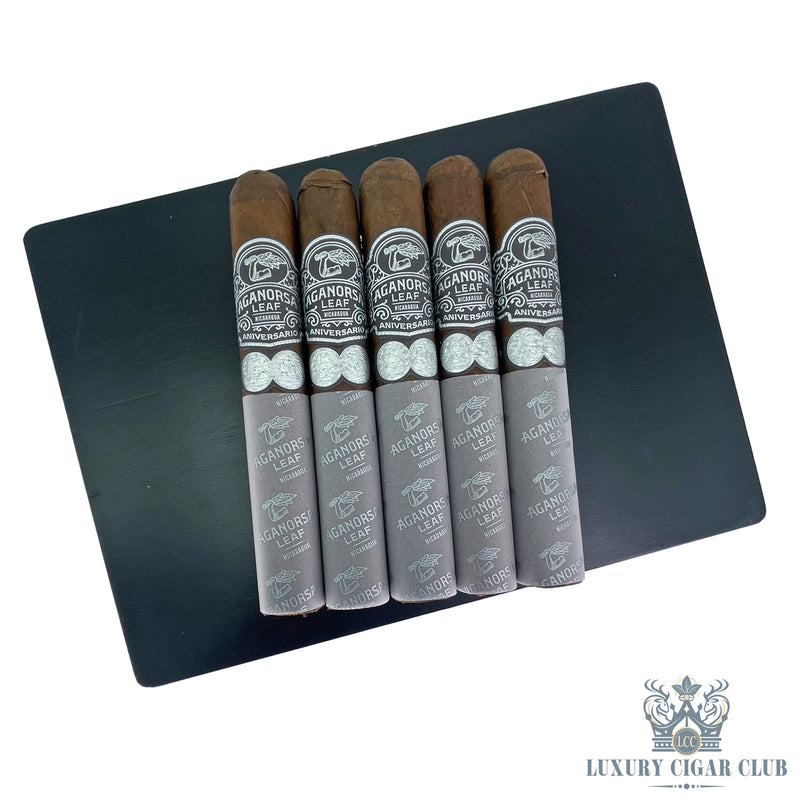 Buy Aganorsa Leaf Aniversario Maduro Gran Toro 5 Pack Cigars Online