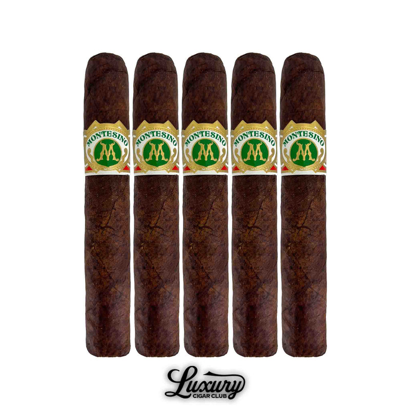 Five Arturo Fuente Montesino Maduro Robusto cigars from Luxury Cigar Club.
