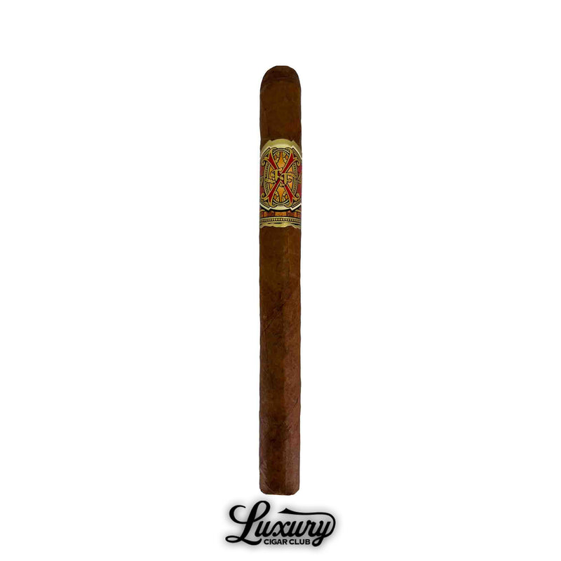 Arturo Fuente Opus X Limited Edition Double Corona cigar single stick with signature red and gold band, available at Luxury Cigar Club.