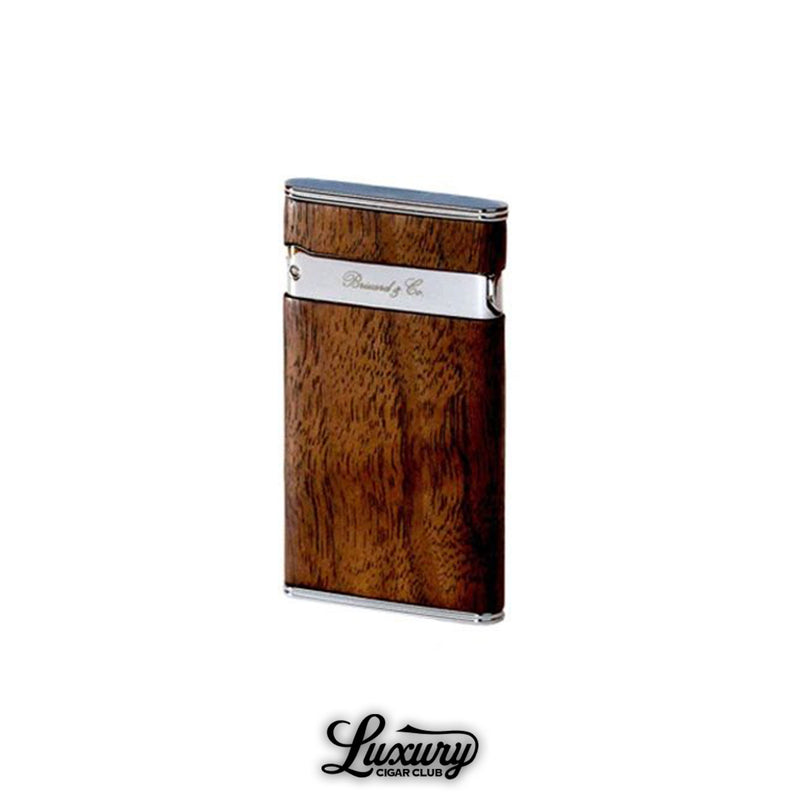 Brizard and Co The Sottile Lighter Figured Walnut available at Luxury Cigar Club