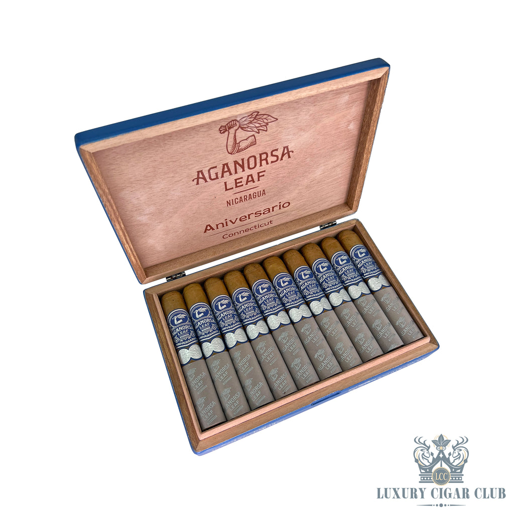 Buy Aganorsa Leaf Aniversario Gran Robusto Connecticut Cigars Online