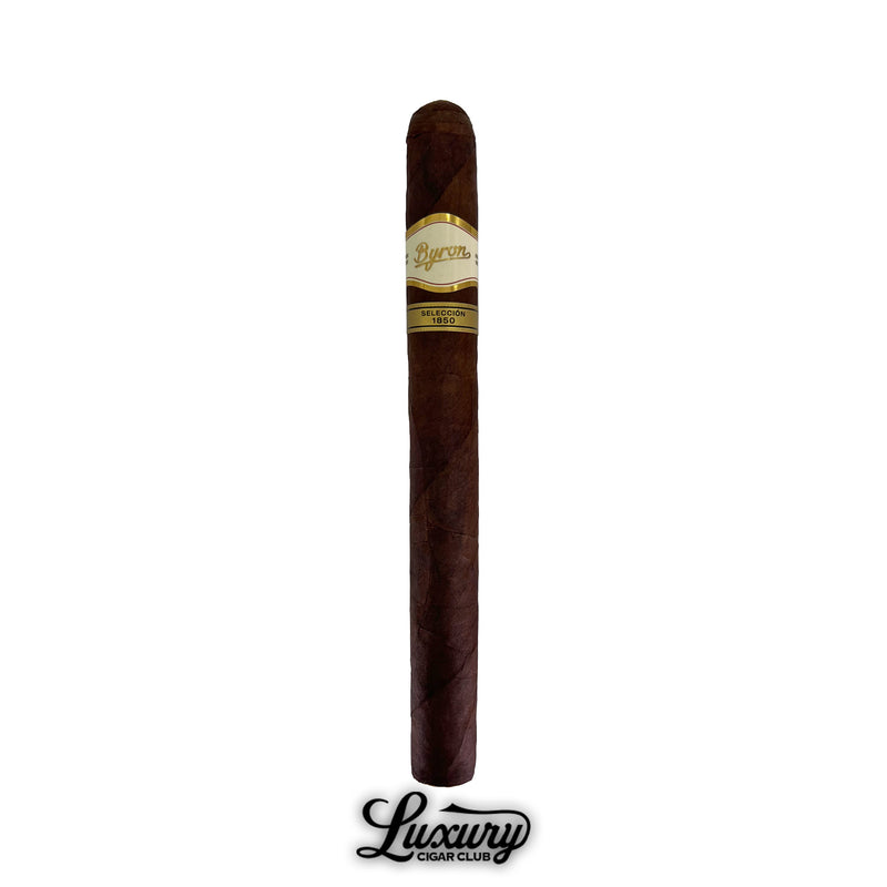 Byron Selección 1850 No. 1 single cigar with white and gold band premium handmade cigar from Luxury Cigar Club