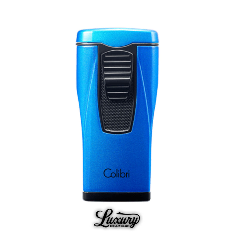 Blue Colibri Moncao triple jet flame cigar lighter from Luxury Cigar Club.