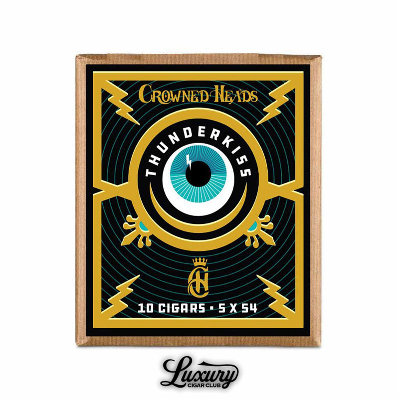 Crowned Heads Thunderkiss Robusto Extra box with eye design Luxury Cigar Club