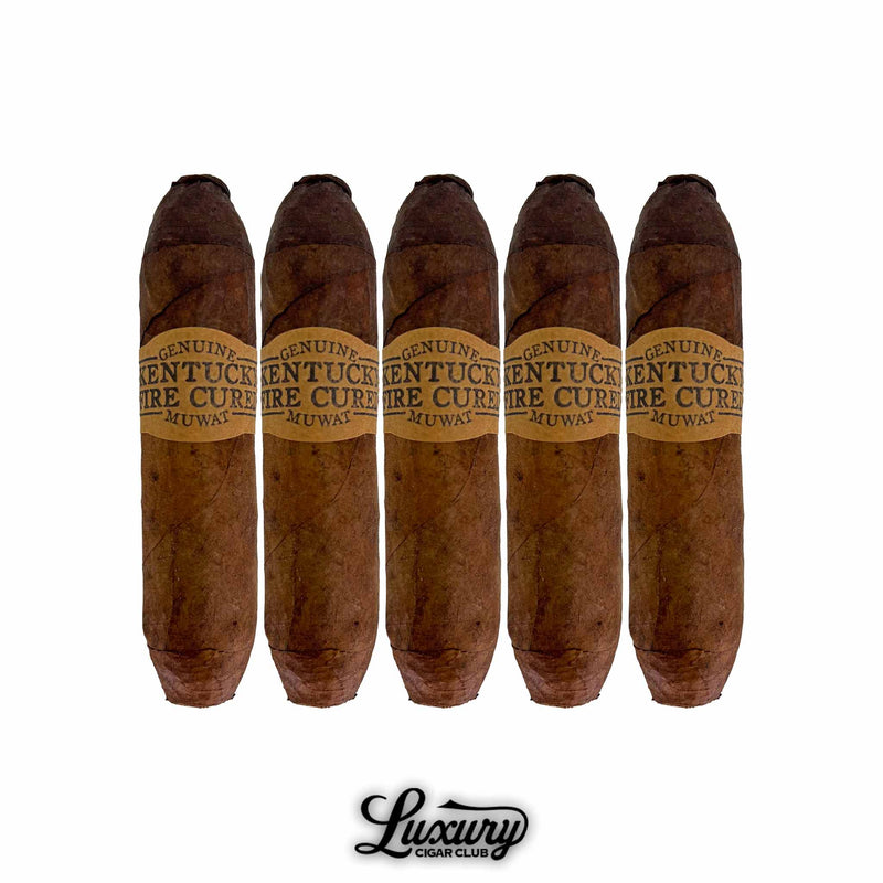 Five-pack of Drew Estate Kentucky Fire Cured Flying Pig cigars, highlighting their unique fire-cured tobacco and robust design, featured at Luxury Cigar Club.