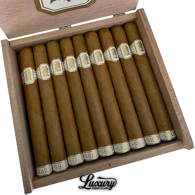 Close-up of Drew Estate Undercrown Shade Corona Doble cigars emphasizing the silky texture and premium craftsmanship of each cigar, showcased by Luxury Cigar Club.
