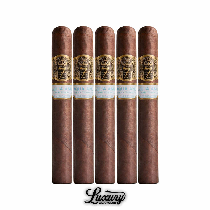 El Septimo Gilgamesh Collection Aqua Anu 5 pack cigars crafted with aged tobacco offering smooth complex flavor from Luxury Cigar Club