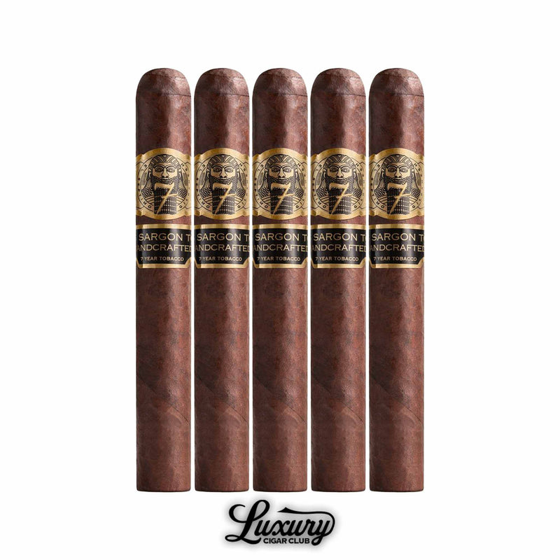 El Septimo Gilgamesh Collection King Sargon 5 pack cigars featuring bold flavor and 7 year aged tobacco from Luxury Cigar Club