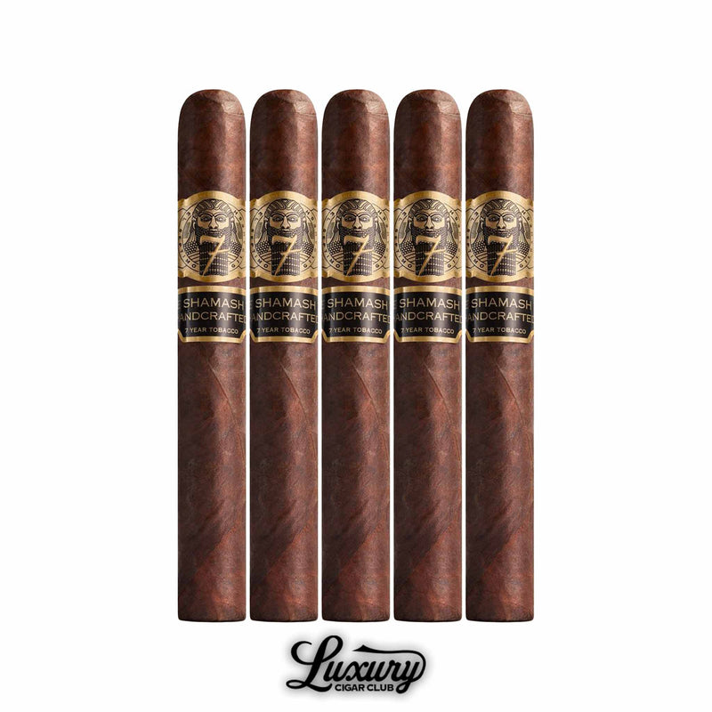 El Septimo Gilgamesh Collection Sable Shamash 5 pack premium cigars with 7 year aged tobacco available at Luxury Cigar Club