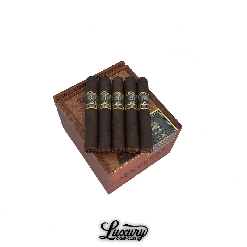 Foundation Tabernacle Broadleaf Robusto cigars on branded wooden box – premium Maduro Robusto cigars from Foundation Cigar Co. available at Luxury Cigar Club