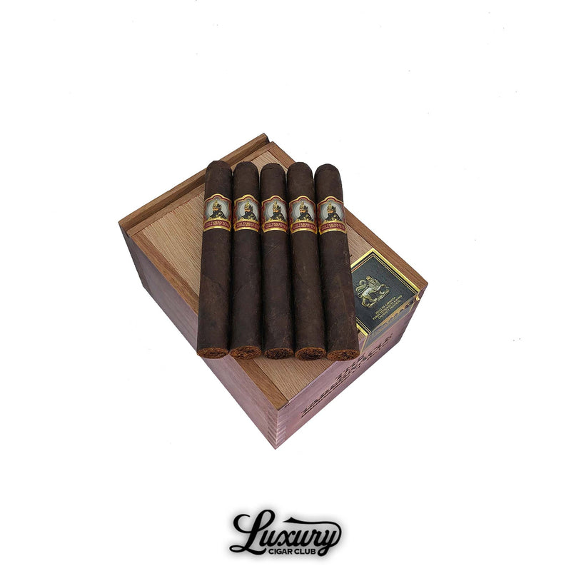 Foundation Tabernacle Havana Seed CT No. 142 Toro cigars displayed on a wooden box – premium medium to full-bodied Toro cigars by Foundation Cigar Co. at Luxury Cigar Club