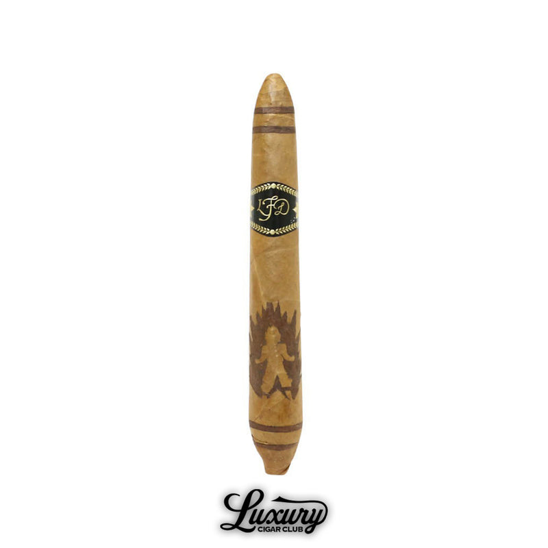 La Flor Dominicana Salomon Unico Limited Edition cigar featuring dual-shade wrapper artistry and an intricate burnished design, available from Luxury Cigar Club.