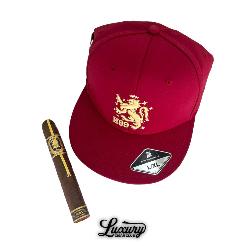 Liga Privada Black Friday 2025 Freebie Sampler No 1 freebies including a Drew Estate H99 snapback hat and Undercrown 10 cigar presented by Luxury Cigar Club.