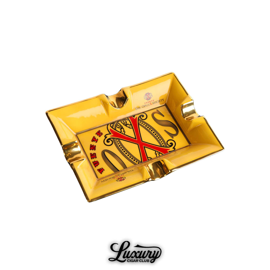 Manny Iriarte Opus X Society El Amarillo Porcelain Ashtray Cigar Accessories Online from Luxury Cigar Club