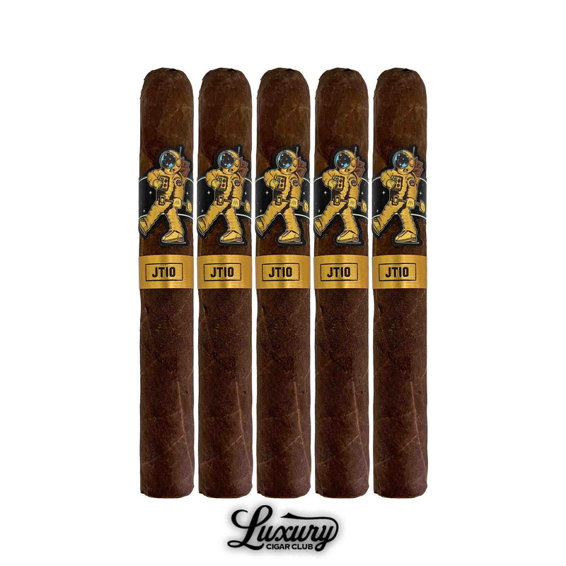 Room 101 Johnny Tobacconaut 10th Anniversary Toro 5 pack of premium cigars with gold astronaut bands from Luxury Cigar Club