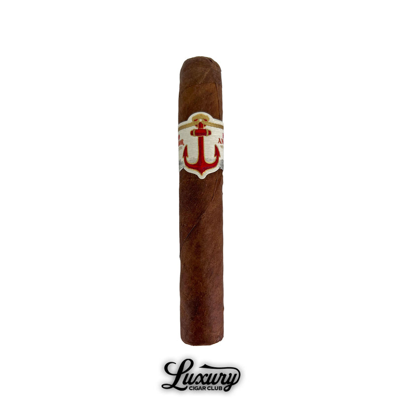 United Cigars Red Anchor Captain single cigar featuring a red anchor band and smooth wrapper, elegantly presented by Luxury Cigar Club.