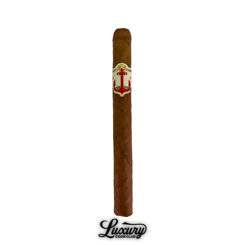 Single United Cigars Red Anchor Gunner cigar with red anchor band and smooth wrapper, available at Luxury Cigar Club.