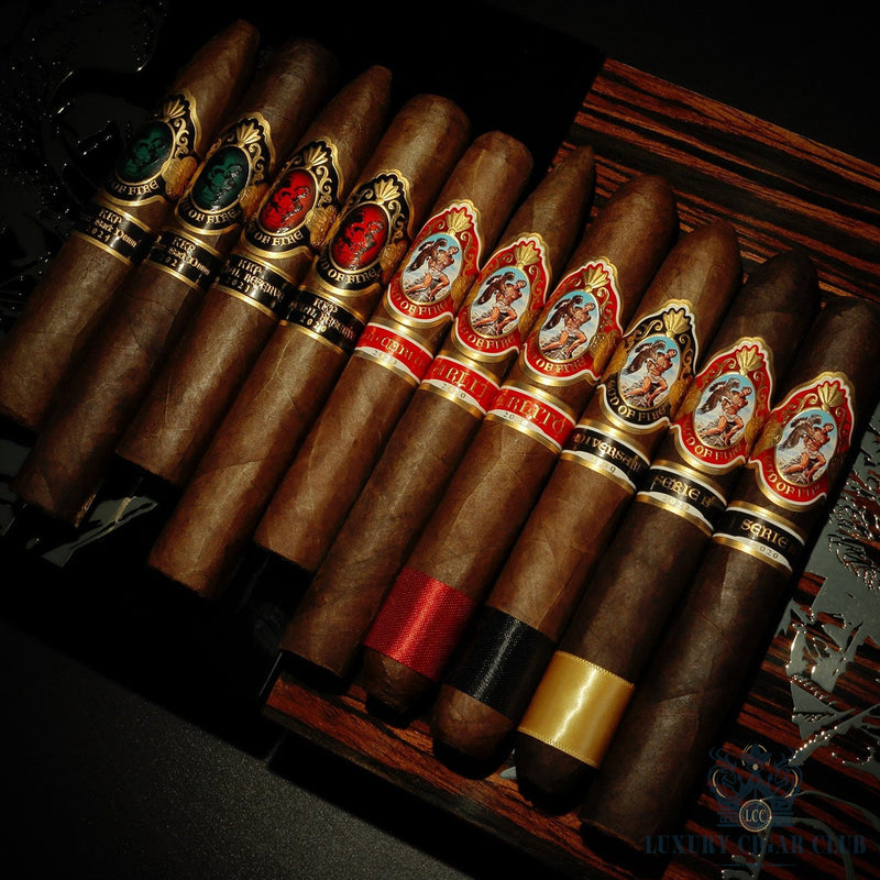 God of Fire 10 Cigar Collection KKP Never Back Down & Special Reserve Sampler - Luxury Cigar Club