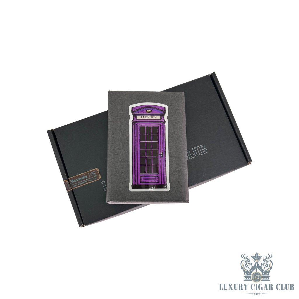 J London Telephone Booth Series Lavender Telephone Booth - Luxury Cigar Club
