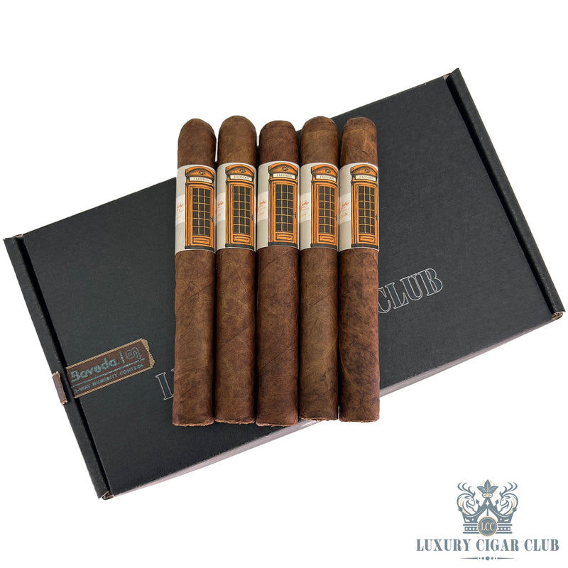 J London Telephone Booth Series Orange Telephone Booth - Luxury Cigar Club