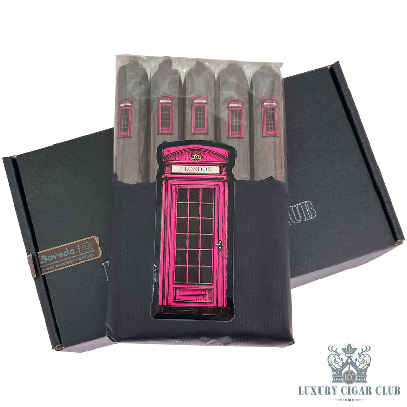 J London Telephone Booth Series Pink Telephone Booth - Luxury Cigar Club