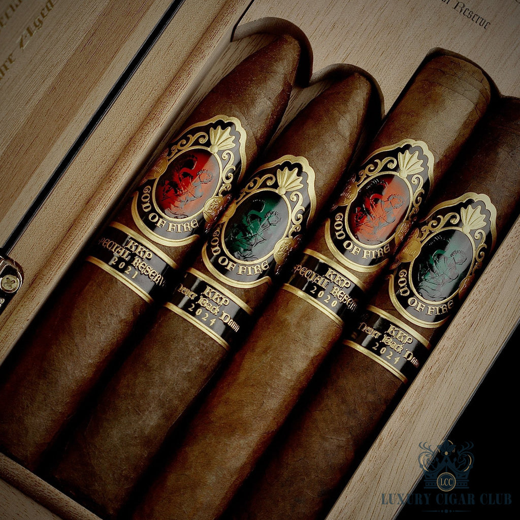 Prometheus God of Fire KKP NBD & SR 4 Cigar Sampler - Luxury Cigar Club