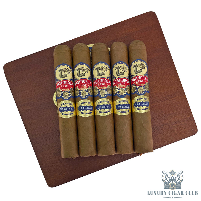 Buy Aganorsa Leaf La Validacion Connecticut Gran Robusto 5 Pack Cigars Online
