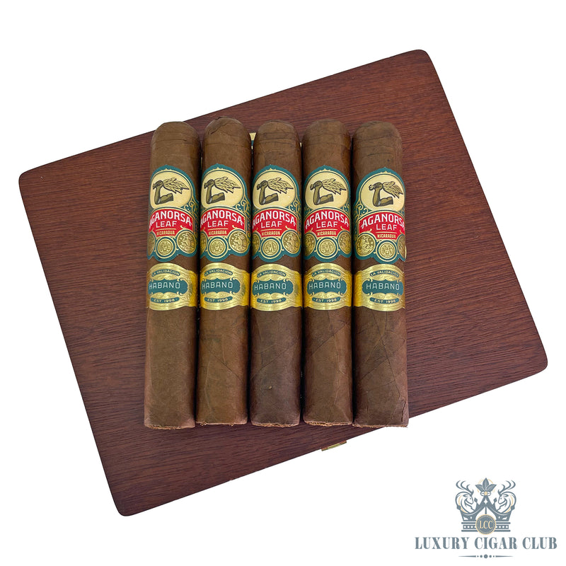 Buy Aganorsa Leaf La Validacion Habano Gran Robusto 5 Pack Cigars Online