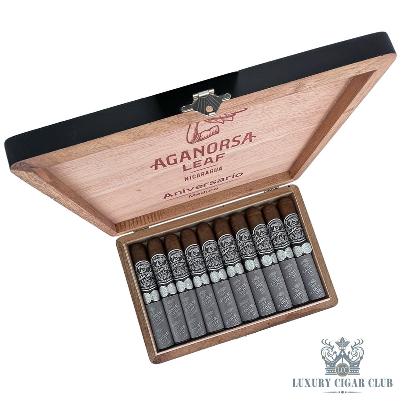 Buy Aganorsa Leaf Aniversario Maduro Gran Robusto Box Cigars Online