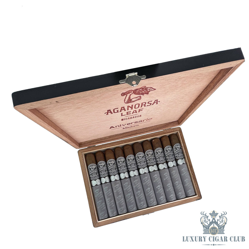 Buy Aganorsa Leaf Aniversario Maduro Gran Toro Box Cigars Online