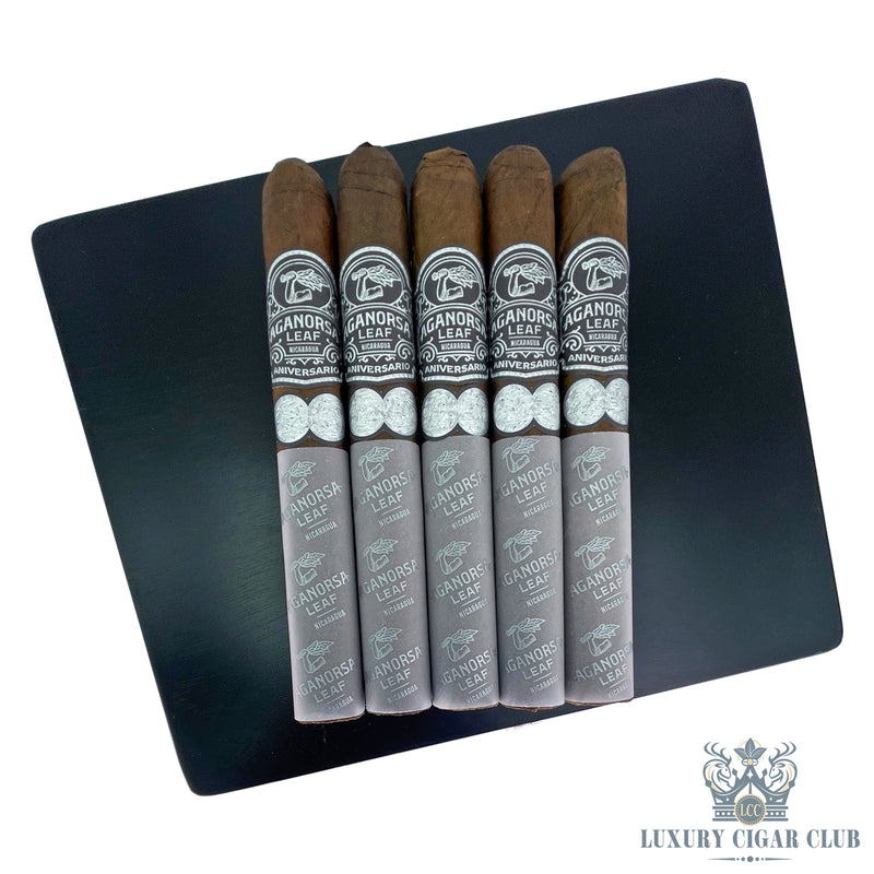 Buy Aganorsa Leaf Aniversario Maduro Toro 5 Pack Cigars Online