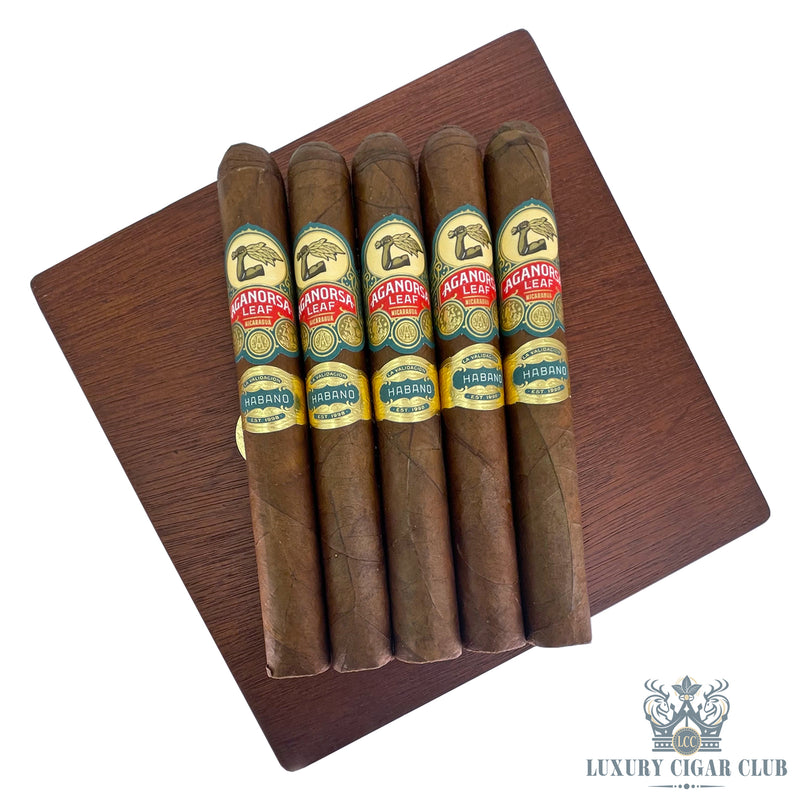 Buy Aganorsa Leaf La Validacion Habano Toro 5 Pack Cigars Online