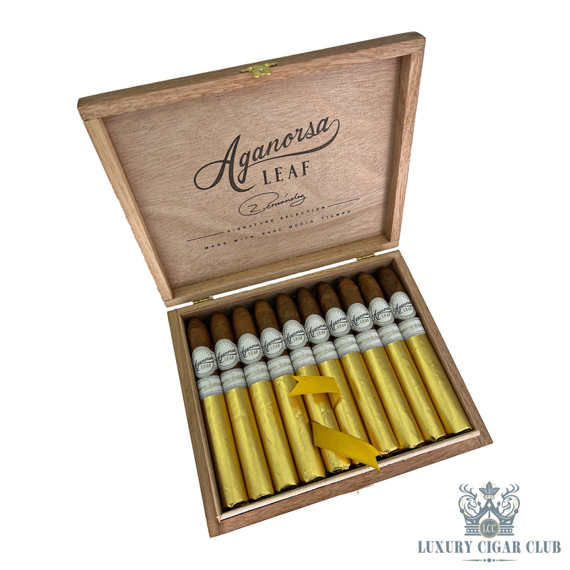 Buy Aganorsa Leaf Signature Selection Belicoso Box Cigars Online