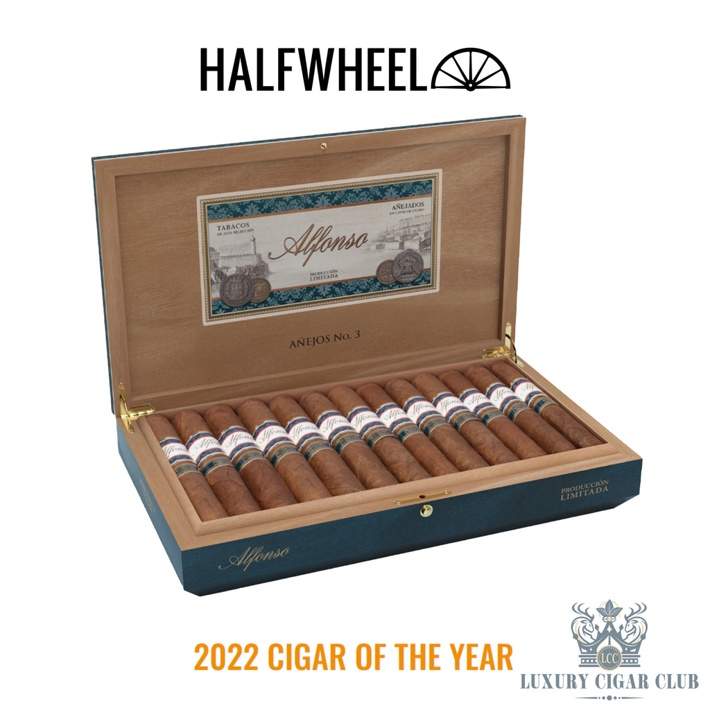 Buy Alfonso Produccion Limitada Anejo No 3 Box of 25 Halfwheel Cigar of the Year Cigars Online