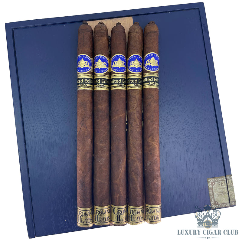 Buy Crowned Heads Four Kicks Capa Especial Limited Edition Lancero 2022 5 Pack Cigars Online