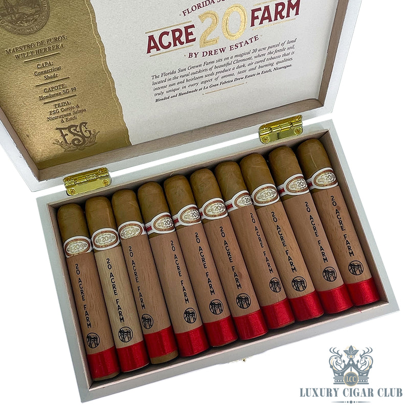 Buy Drew Estate 20 Acre Farm Robusto Box Cigars Online