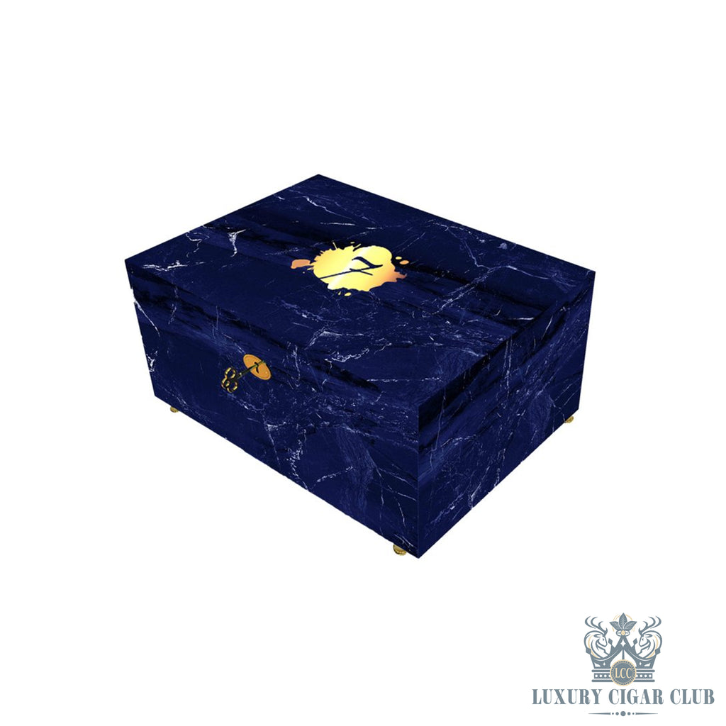 Buy El Septimo 60 Count Marble Humidor Blue  Cigar Accessories Online