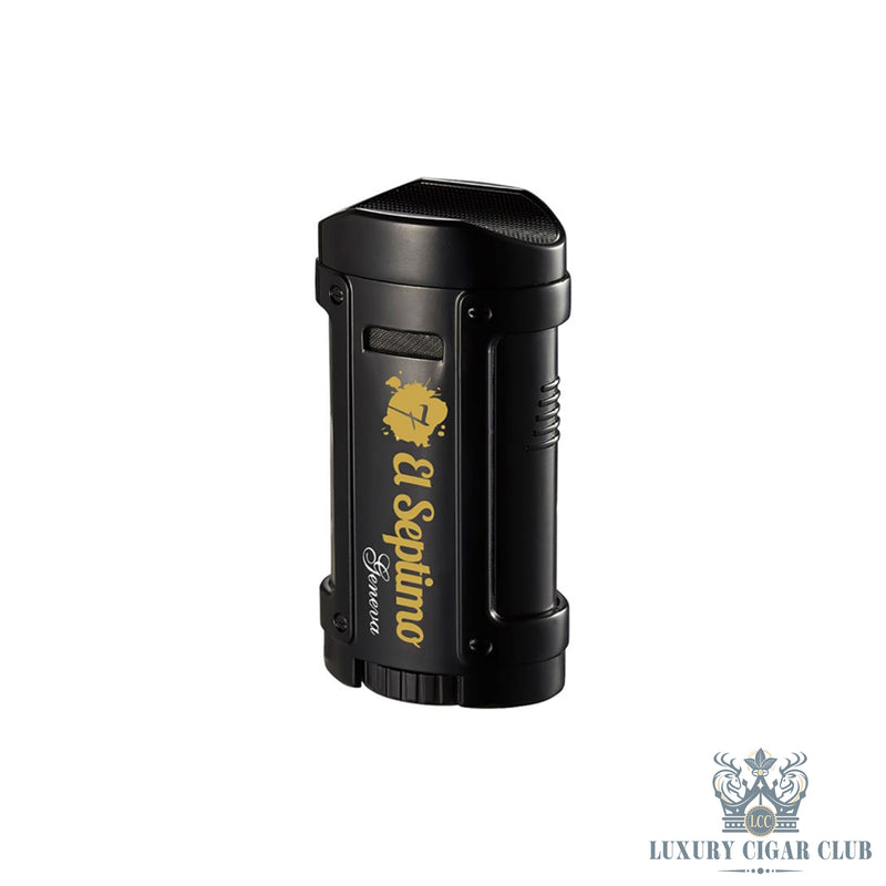 Buy El Septimo Classic Quadruple Torch Lighter Black Cigar Accessories Online