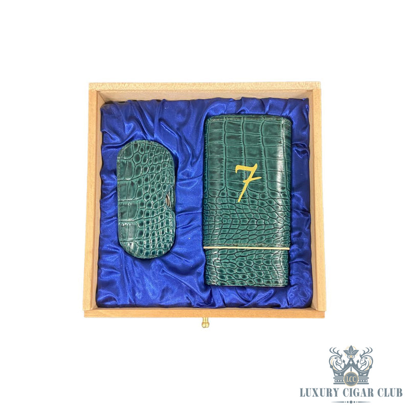 Buy El Septimo Crocodile Gift Box Green Cigar Accessories Online