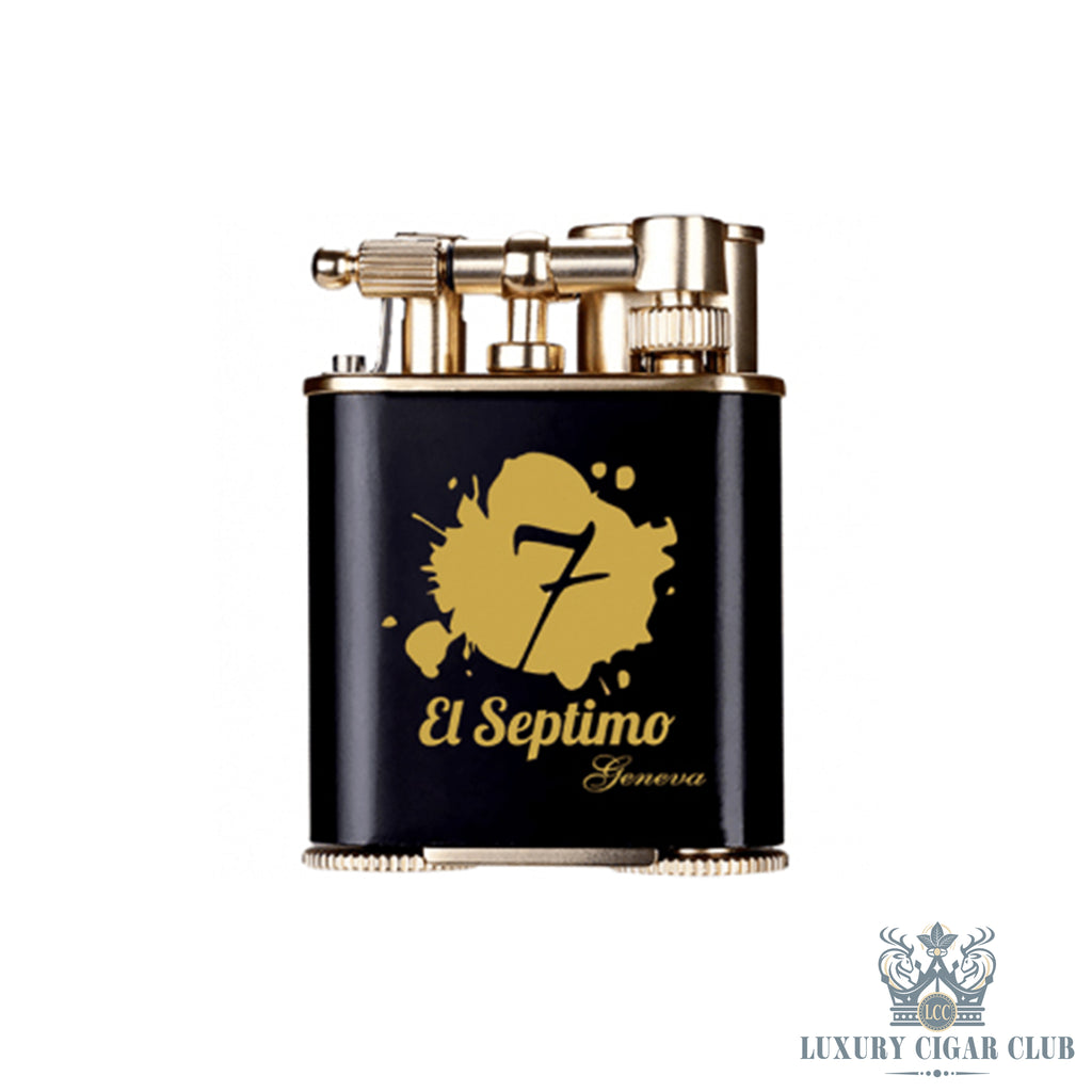 Buy El Septimo Double Jet Torch Lighter Punch Black Gold Cigar Accessories Online