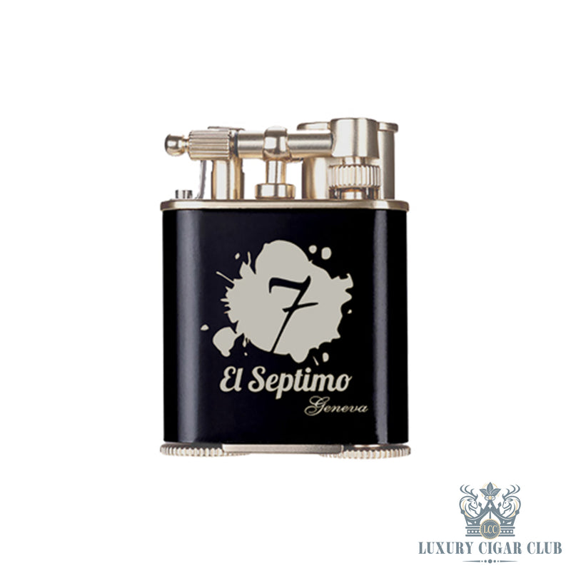 Buy El Septimo Double Jet Torch Lighter Punch Black Silver Cigar Accessories Online