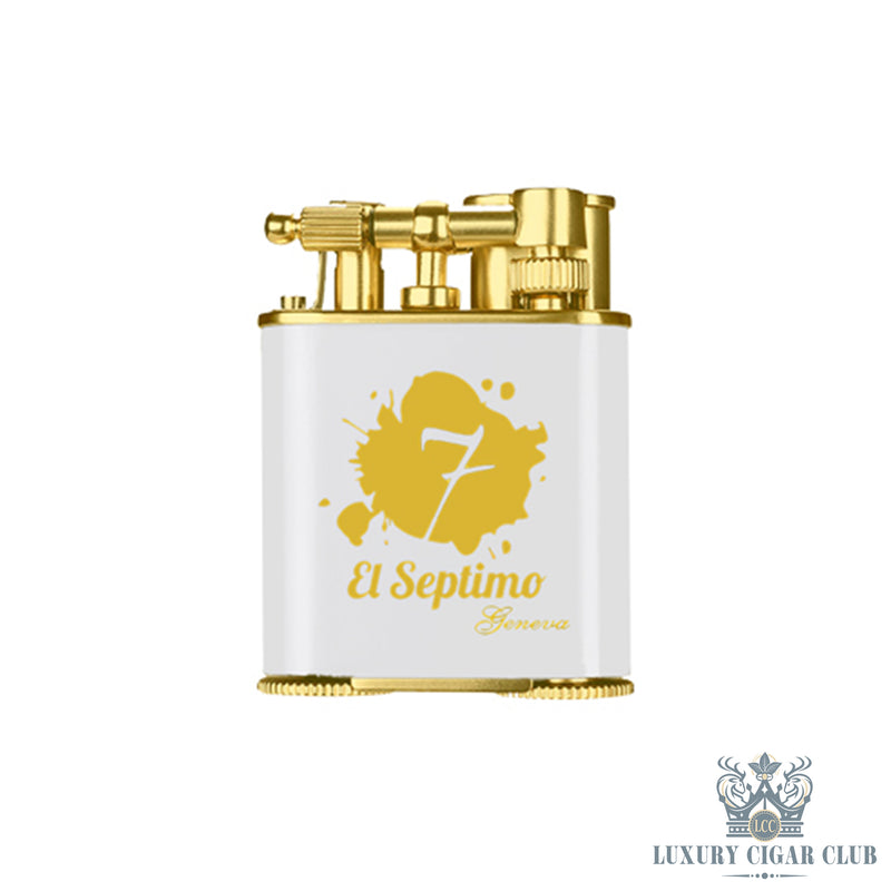 Buy El Septimo Double Jet Torch Lighter Punch White Gold Cigar Accessories Online