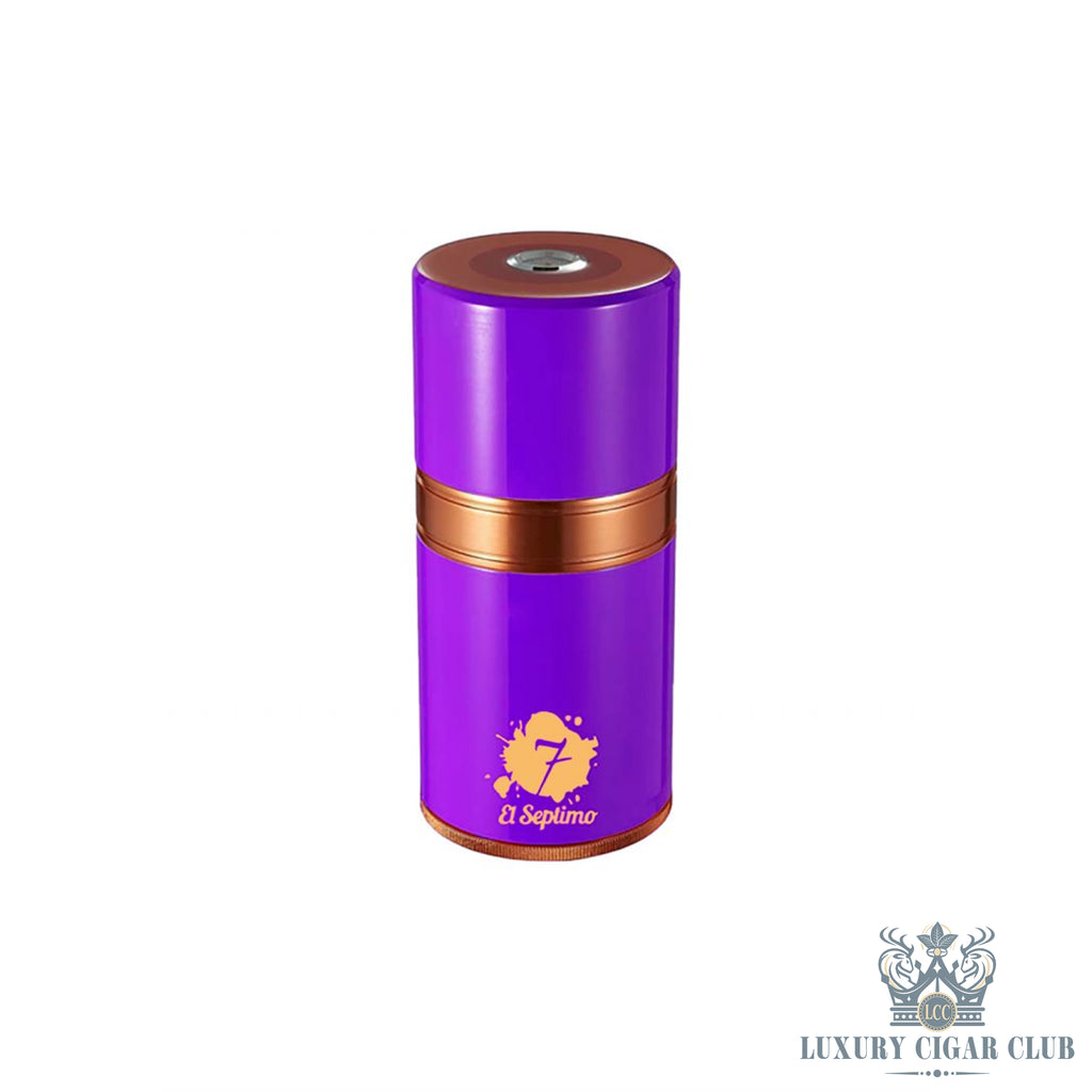 Buy El Septimo Large Travel Humidor Purple Cigar Accessories Online