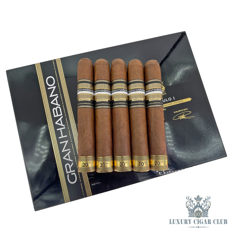 Buy Gran Habano 20th Aniversario Capitulo I Limited Production Gordo 5 Pack Cigars Online