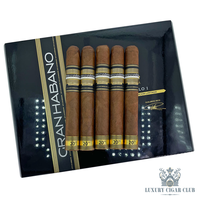Buy Gran Habano 20th Aniversario Capitulo I Limited Production Toro 5 Pack Cigars Online