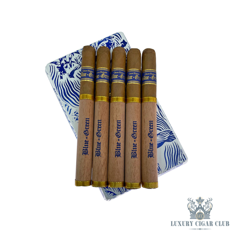 Buy Gran Habano Blue in Green Churchill 5 Pack Cigars Online