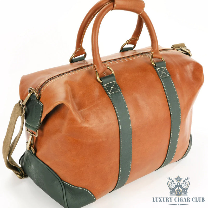 Buy Manny Iriarte OpusX Society Olive Italian Leather Duffle Bag Cigar Accessories Online