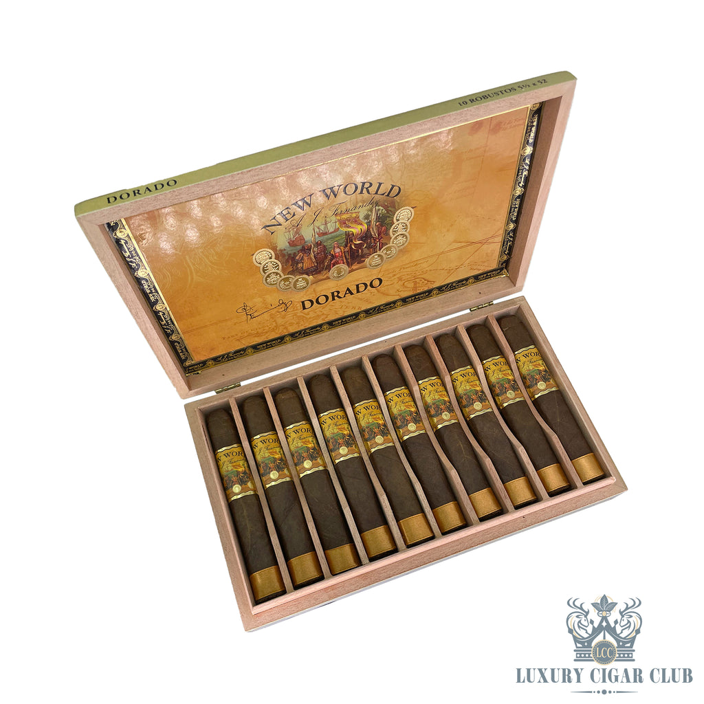 Buy AJ Fernandez New World Dorado Robusto Box Cigars Online