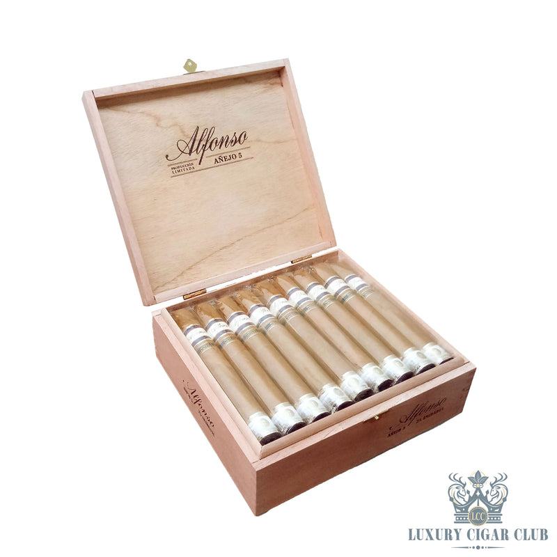 Buy Alfonso Produccion Limitada Anejo No 5 Box of 25 Rustic Cigars Online